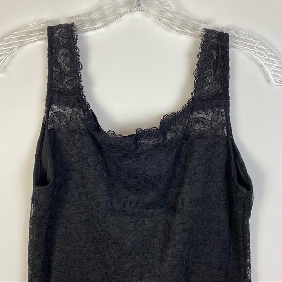 GARFIELD & MARKS BLACK LACE CAMISOLE TOP SIZE SMALL - Picture 8 of 10